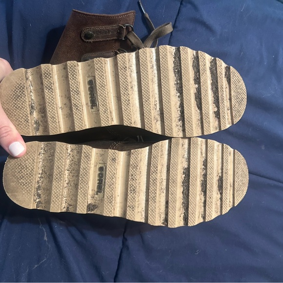 Sorel Scotia Lace Up Brown Leather Waterproof Boots 9.5 - Picture 3 of 3